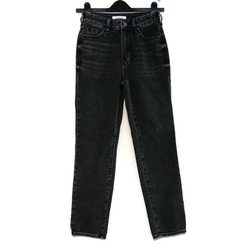 PACSUN Faded Black High Rise Mom Jeans Relaxed Fit Womens size 23 00 extra small